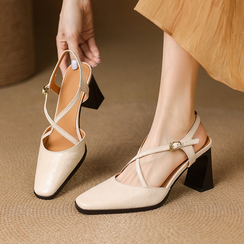 Joanna Leather Heels