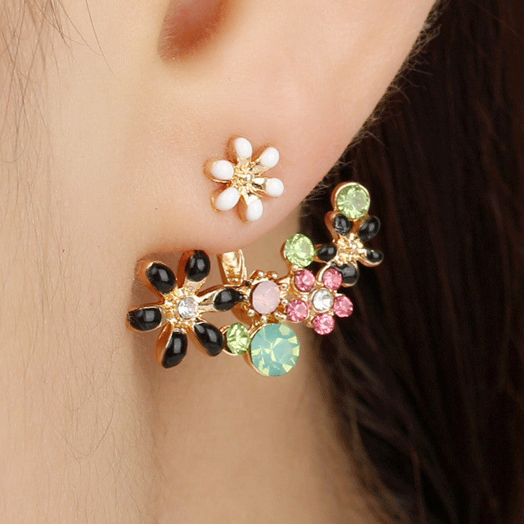 Flora Rhinestone Earrings