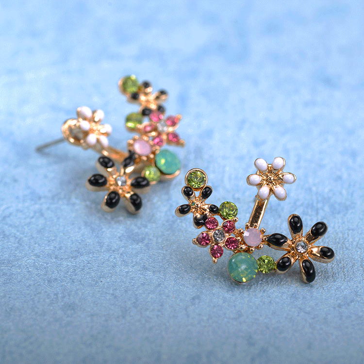Flora Rhinestone Earrings