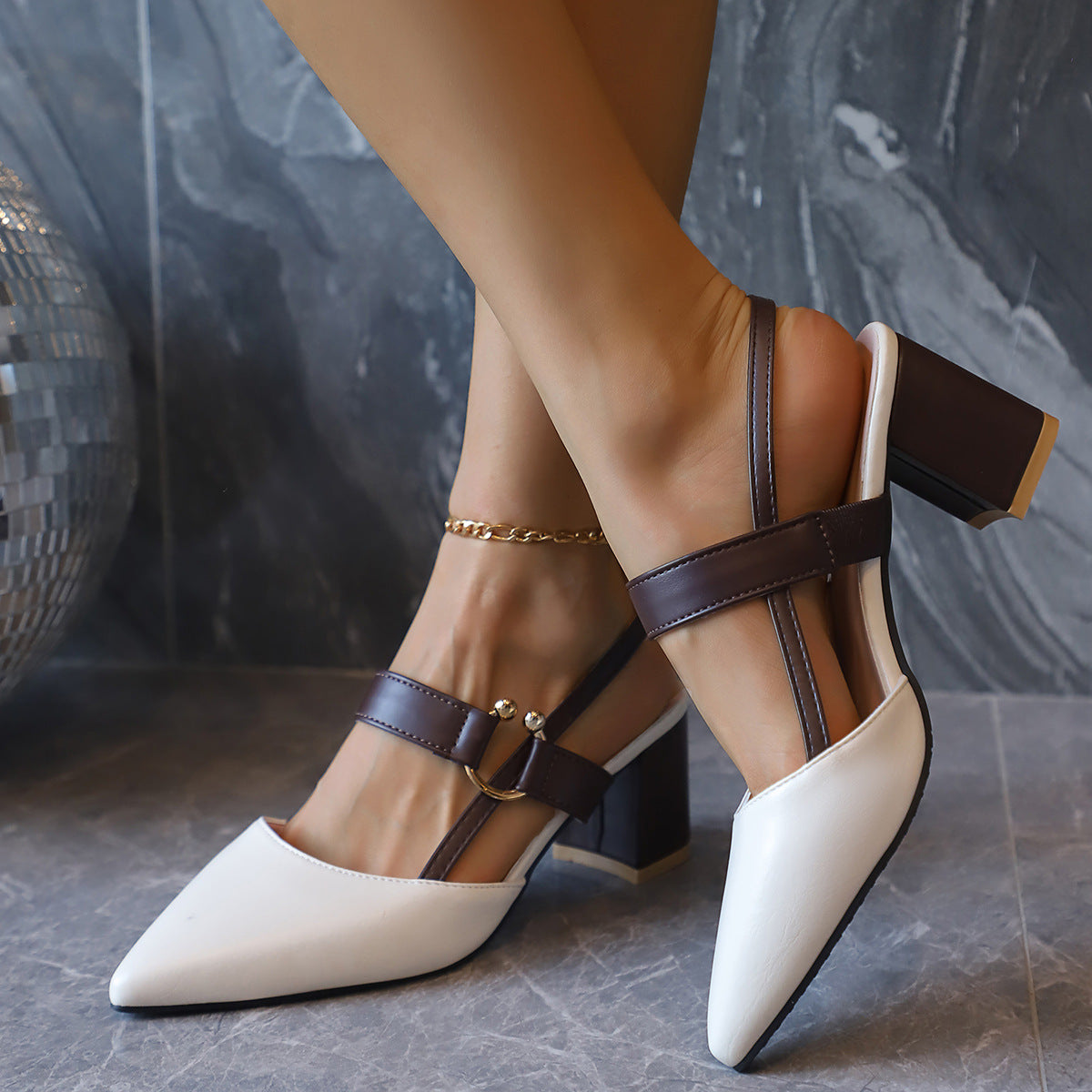 Iris Leather Heels