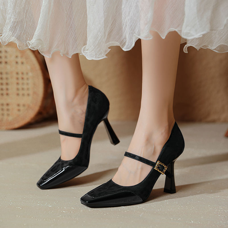 Elvia Suede Heels