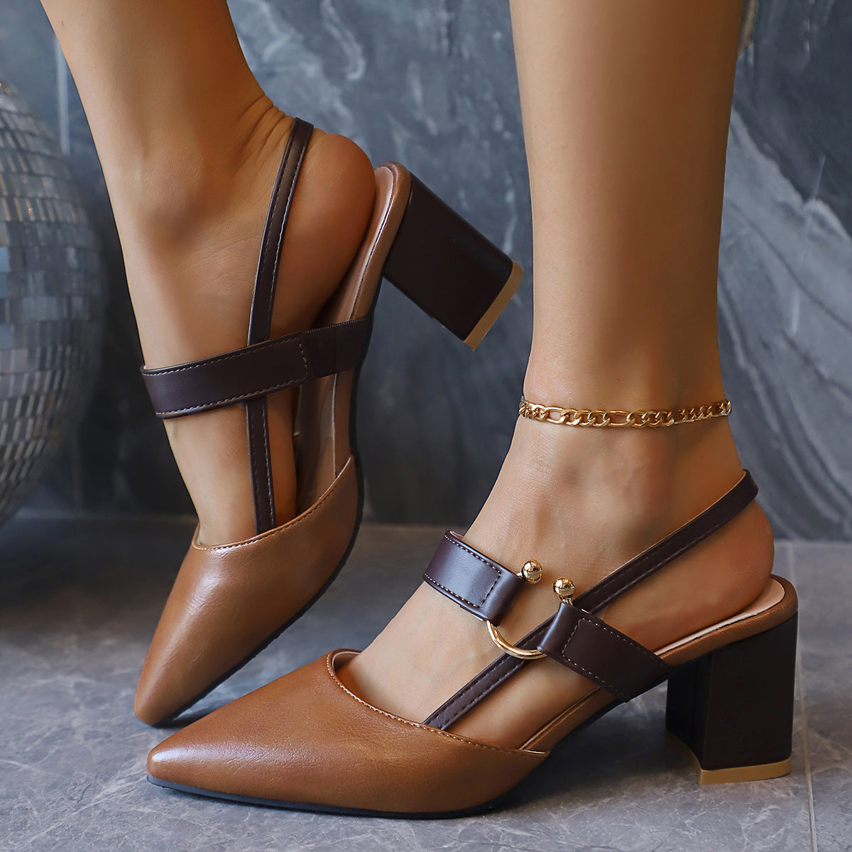 Iris Leather Heels