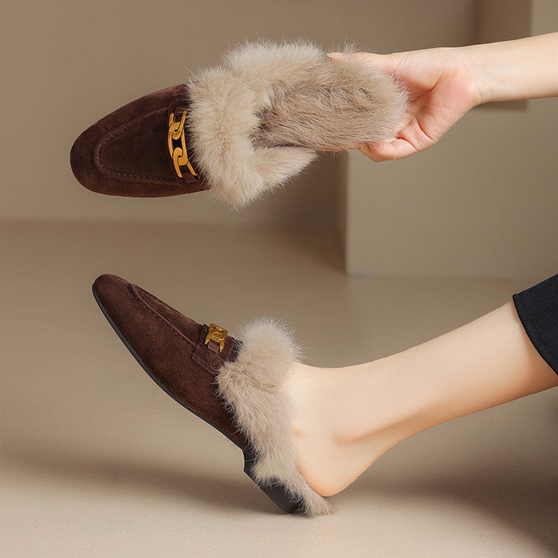 Victoria Fur Slippers