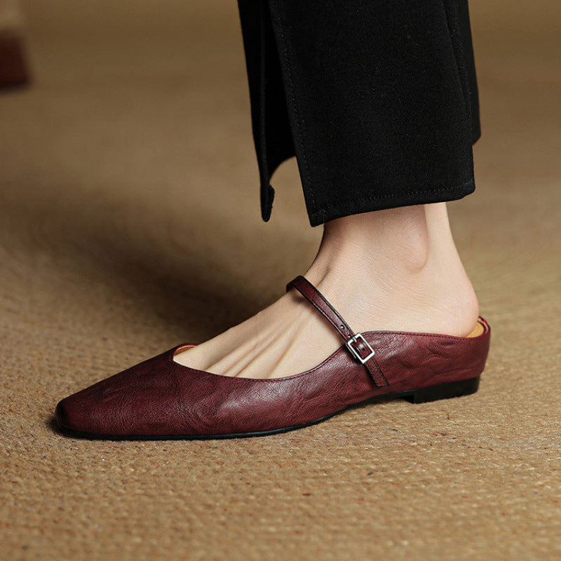 Helen Leather Slippers