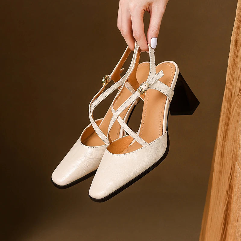 Joanna Leather Heels