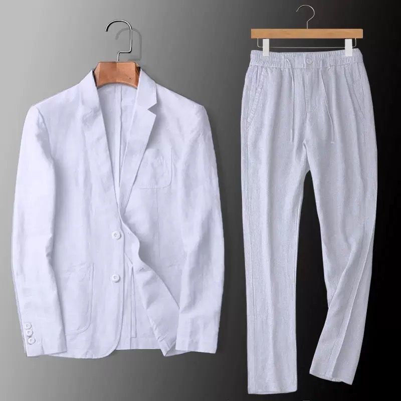 Alessandro Linen Set in White