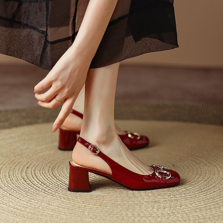 Dianna Leather Heels