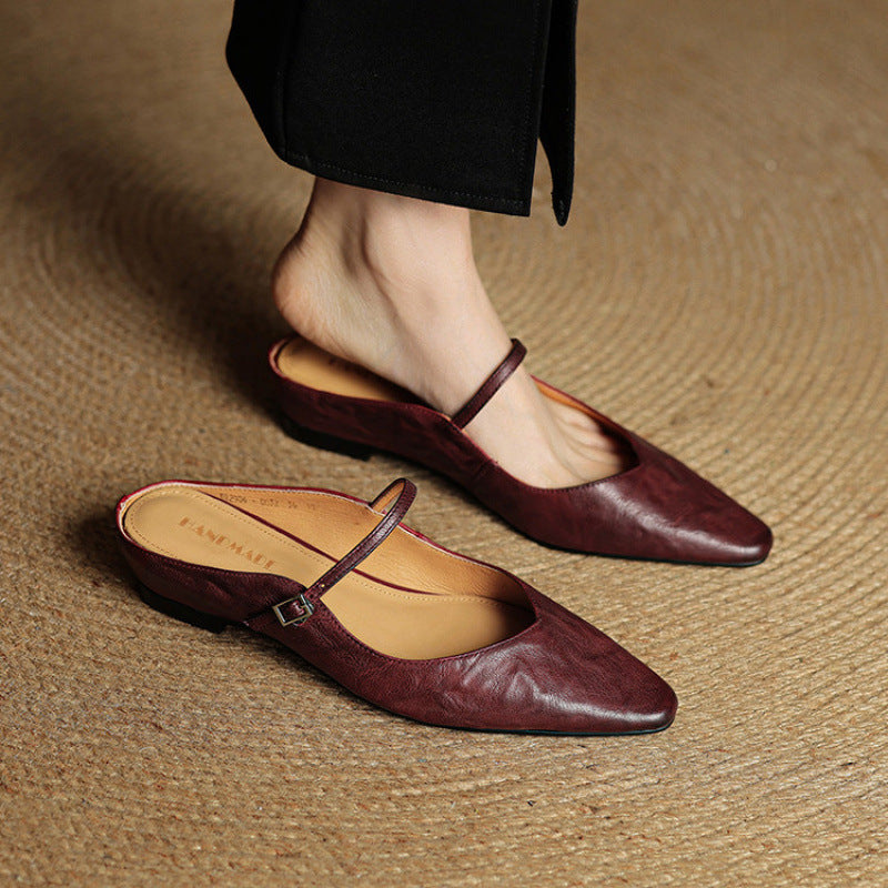 Helen Leather Slippers