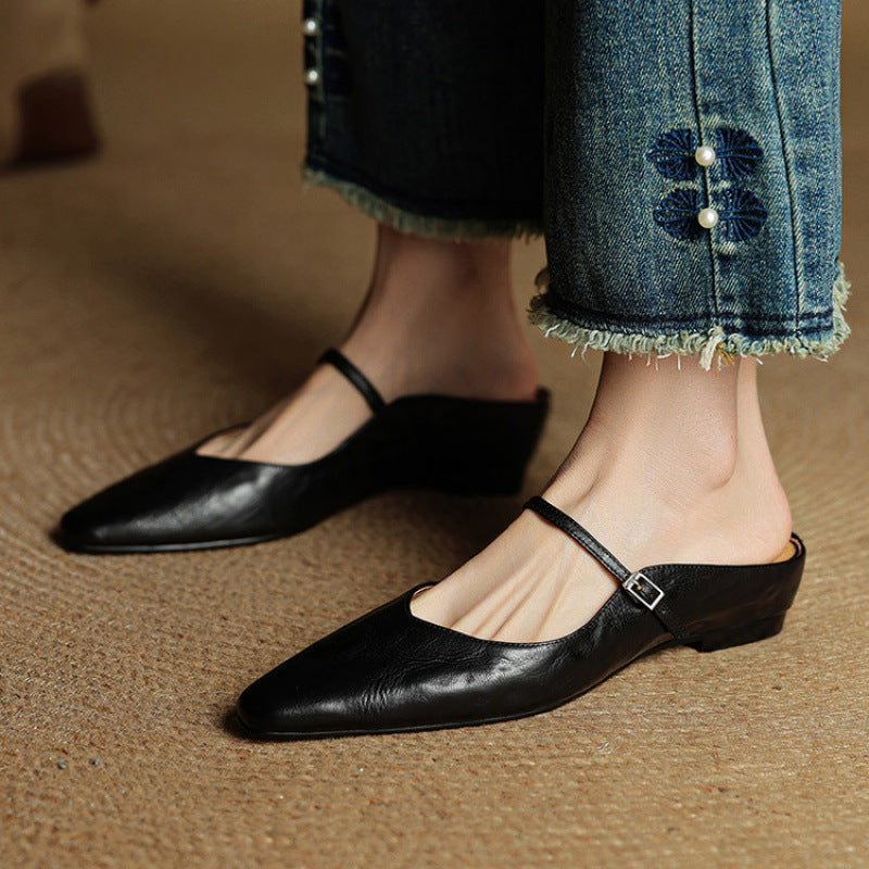 Helen Leather Slippers