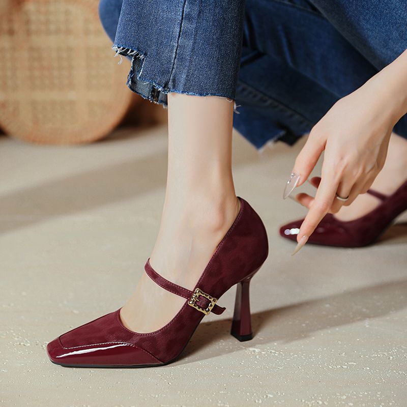 Elvia Suede Heels