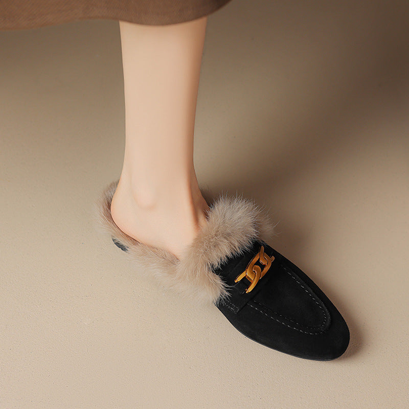 Victoria Fur Slippers