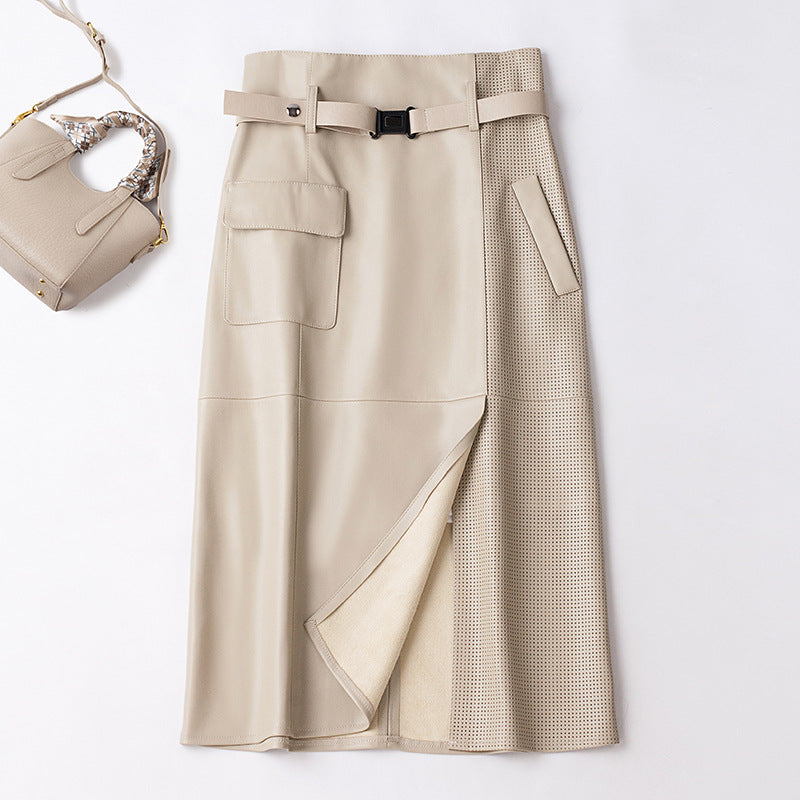 Samantha Leather Skirt
