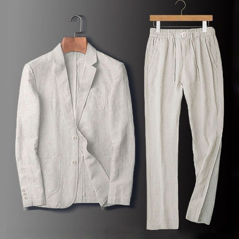 Alessandro Linen Set in Beige